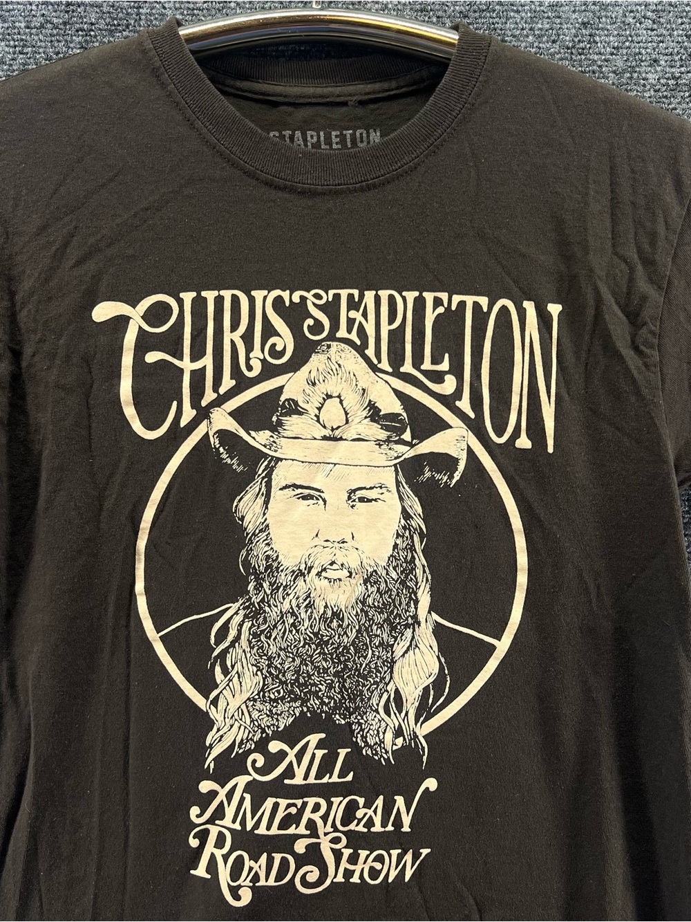 Chris Stapleton T-Shirt Small All American Road Show 2020 Brown Country Music